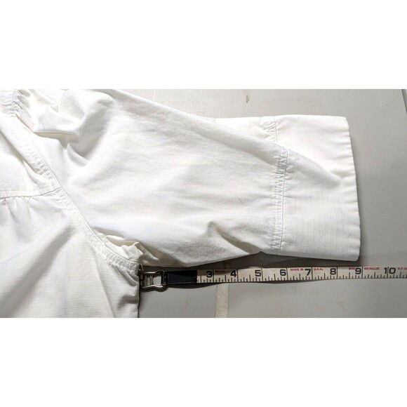 Relativity Women's Lined Jacket Button Up Collared White Pockets Size 2x FLAWS - Picture 3 of 7